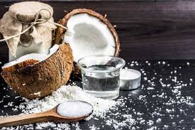 coconut with coconut oil